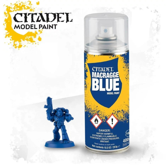 Games Workshop : Citadel Spray , MACRAGGE BLUE (400ml)